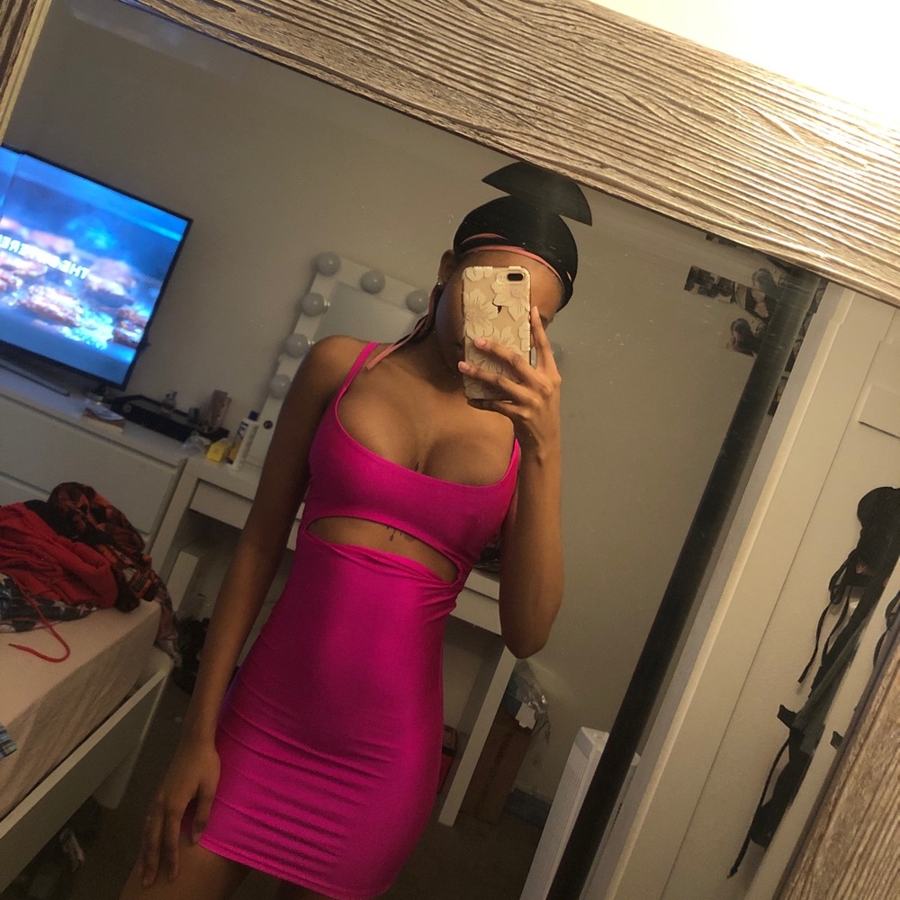 Cut to the chase mini dress